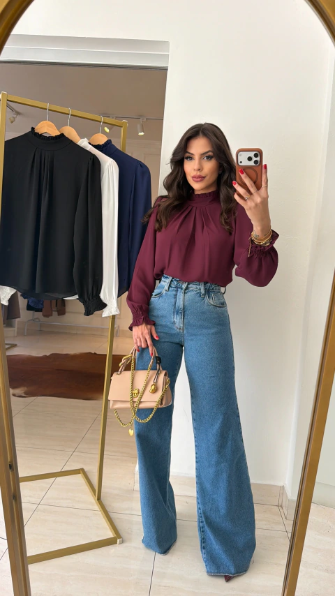 Blusa Chiffon Mariê